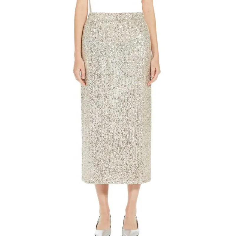 WEEKEND MaxMara Floride Sequin Embellished Skirt-3