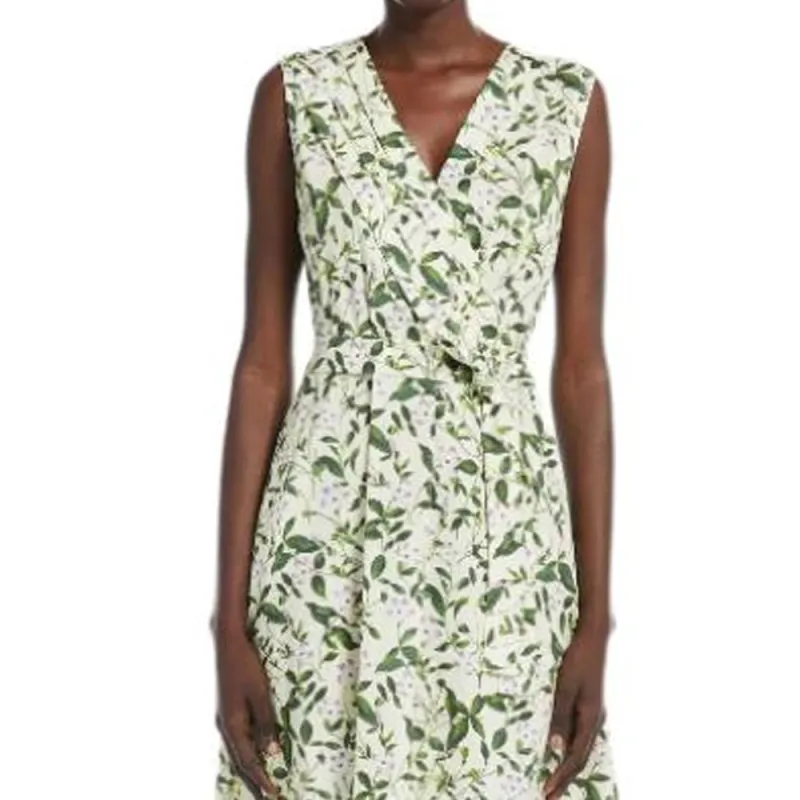 WEEKEND MaxMara Sleeveless Dress Women's Green-4