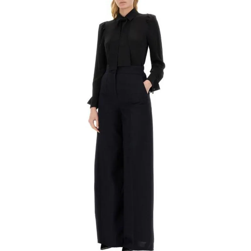 MaxMara Pussy Bow Long Sleeved Shirt-2