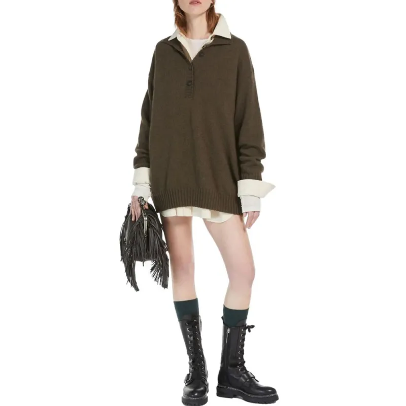 WEEKEND MaxMara Long Sleeved Knit Polo Top-1
