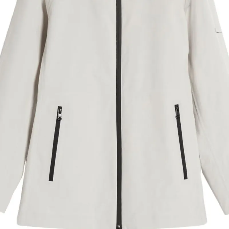 MaxMara Prater Collection Rubber-Coated Technical Canvas Jacket Jackets Coats Women's Stone Color-4