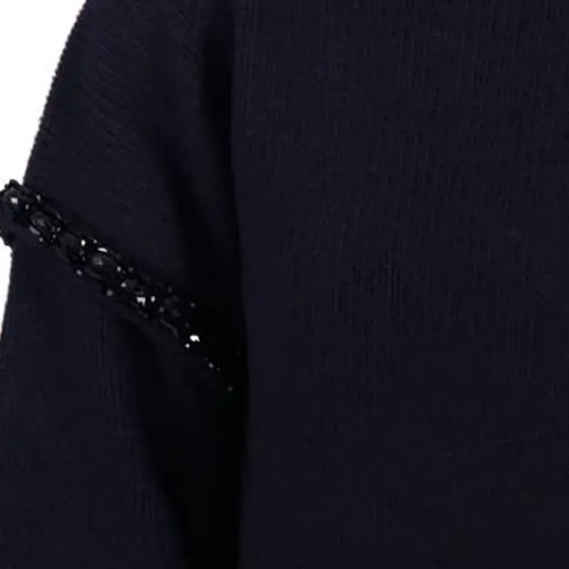 MaxMara Embellished High Neck Jumper-4