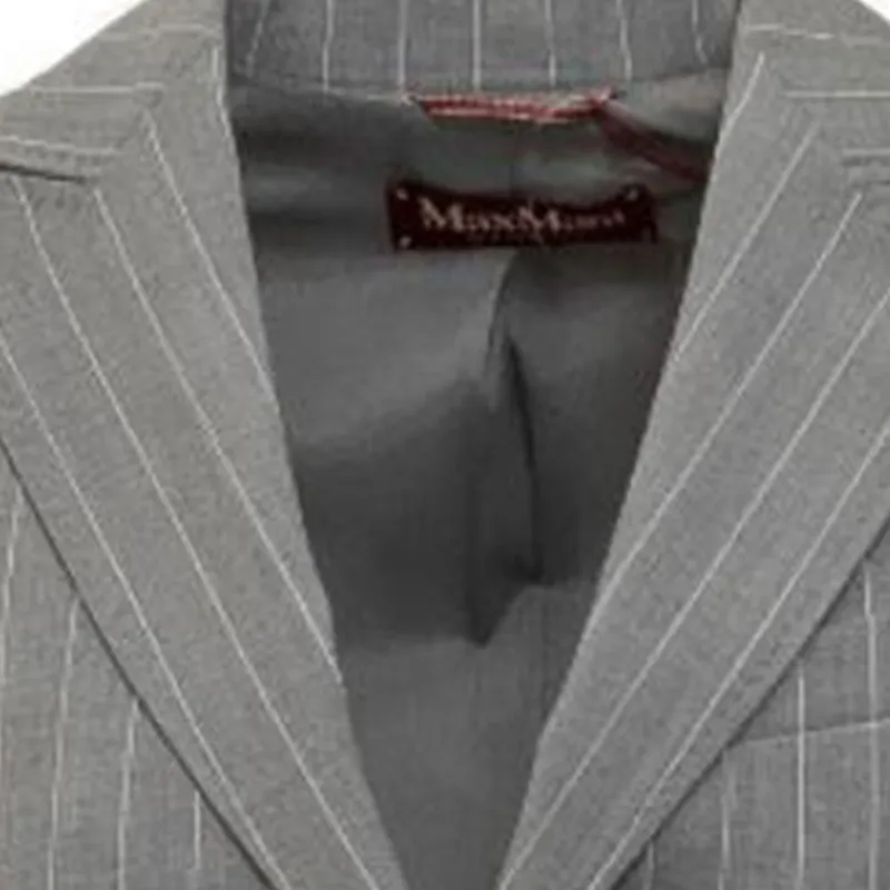 MaxMara Studio Striped Single Breasted Blazer-2