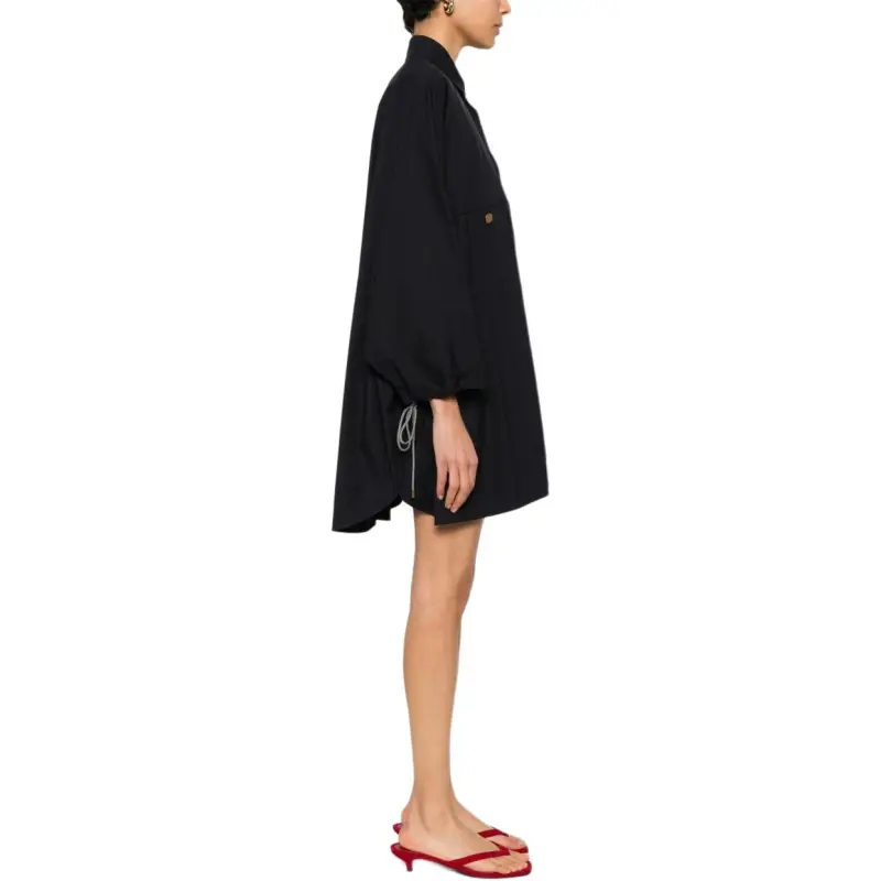 MaxMara Long Sleeved Dress Women's Blue-3