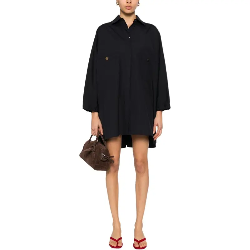 MaxMara Long Sleeved Dress Women's Blue-1