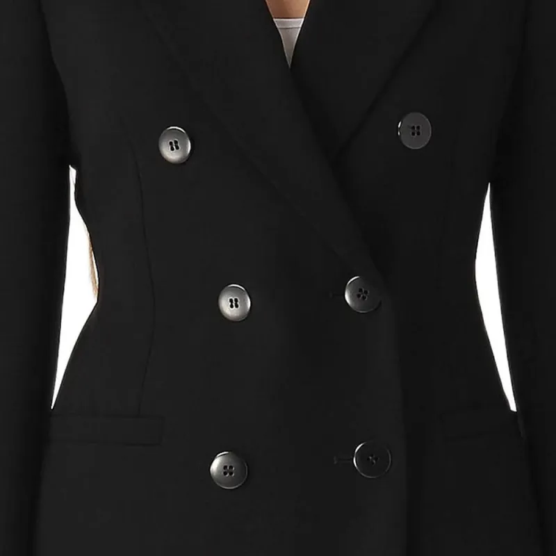 MaxMara Studio Double Breasted Long Sleeved Blazer-4