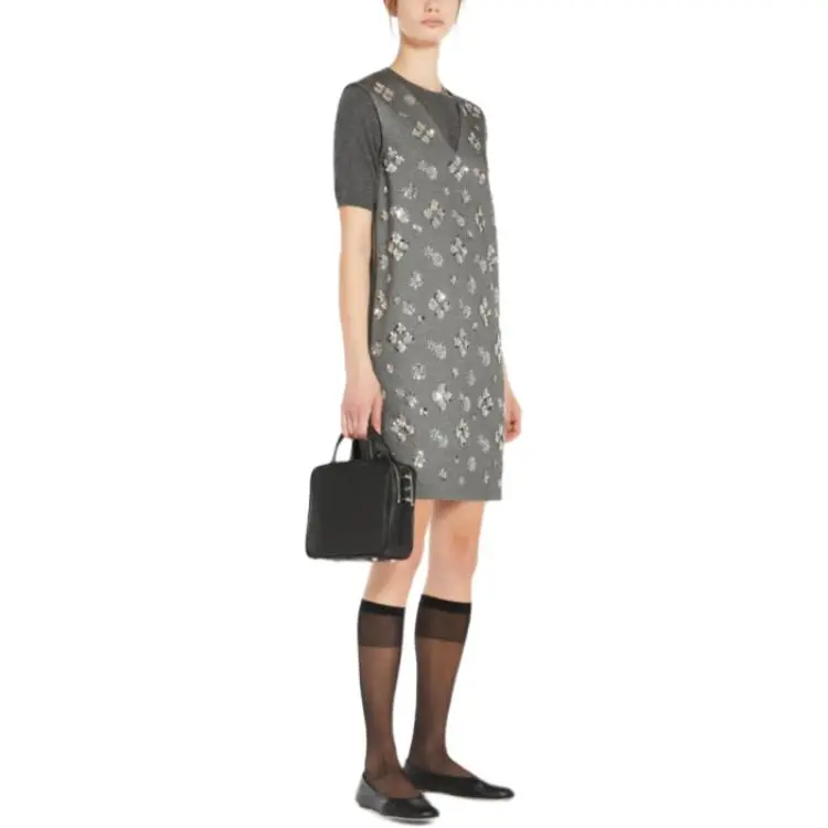 WEEKEND MaxMara Sleeveless Dress Women's Gray-3