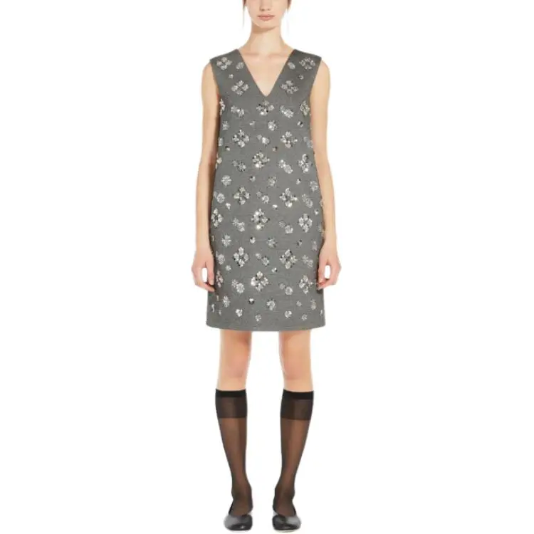 WEEKEND MaxMara Sleeveless Dress Women's Gray-1