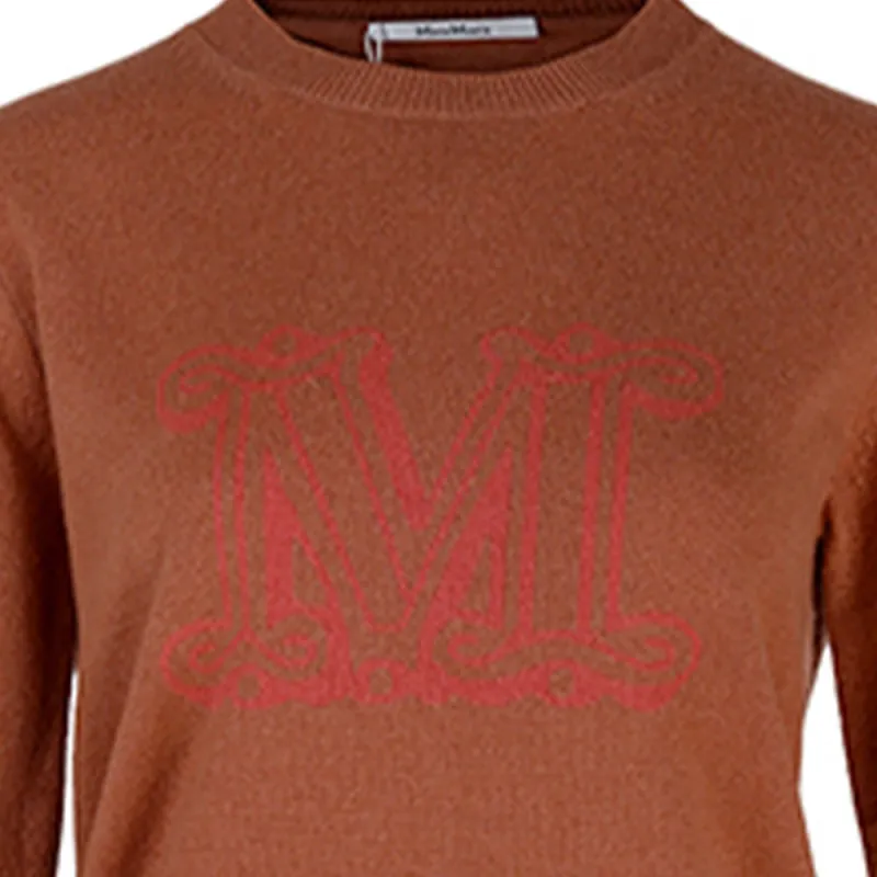MaxMara Loose Fit Sweater Women's Orange-4