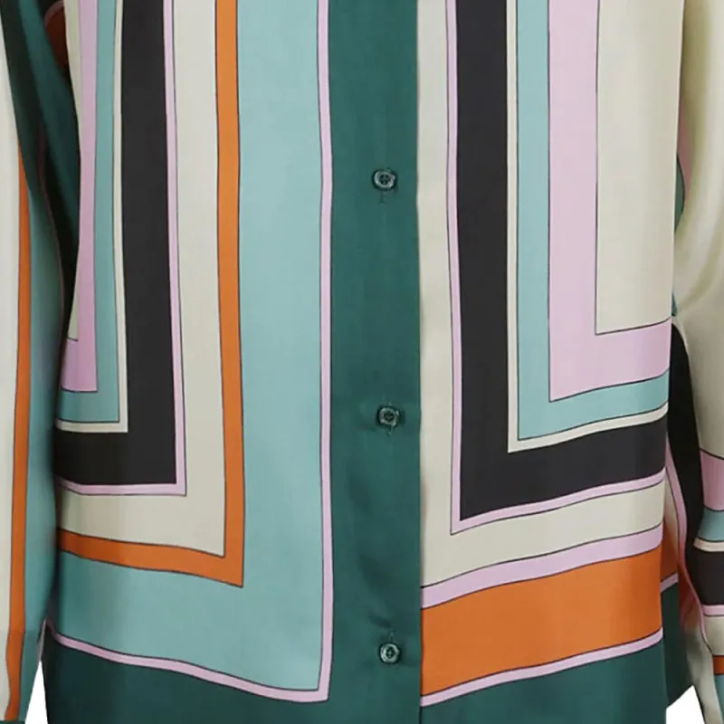 WEEKEND MaxMara Graphic Printed Button Up Shirt-3