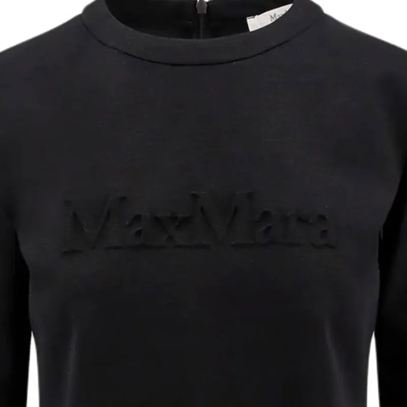 MaxMara Zip Detailed Crewneck T Shirt-2