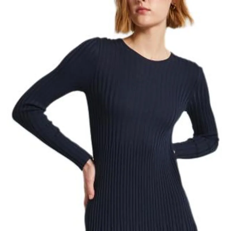 MaxMara Long-Sleeved Dresses Women's Night Blue-2