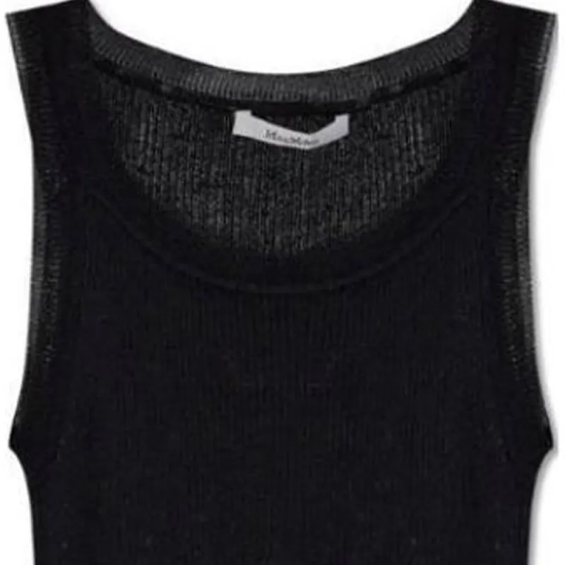 MaxMara Zemira Ribbed Sleeveless Top-3