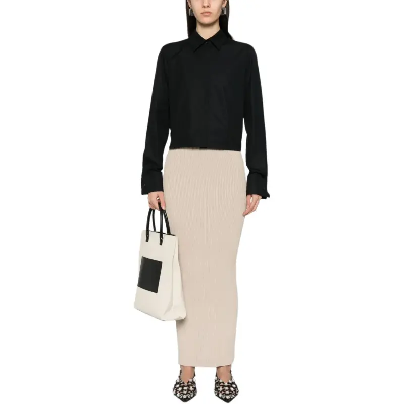 MaxMara Ribbed Midi Skirt-1