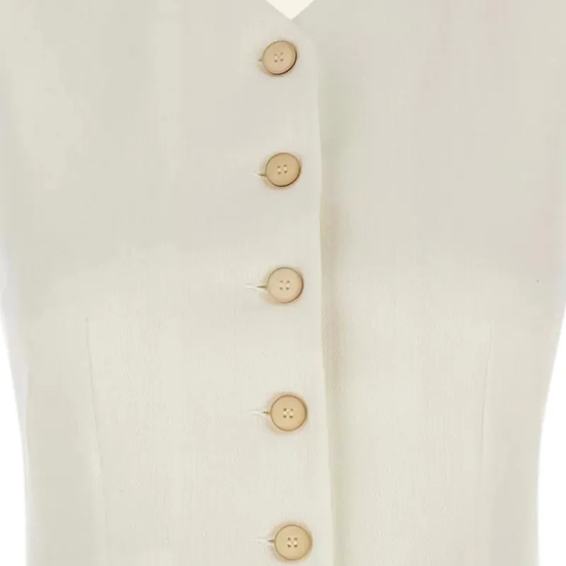 MaxMara Vests Women's White-2