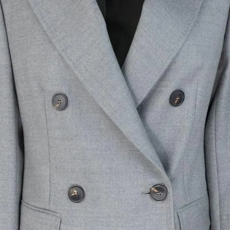 MaxMara Studio Double Breasted Long Sleeved Jacket-3