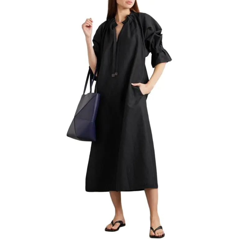 MaxMara Long Sleeved Dress Women's Black-1
