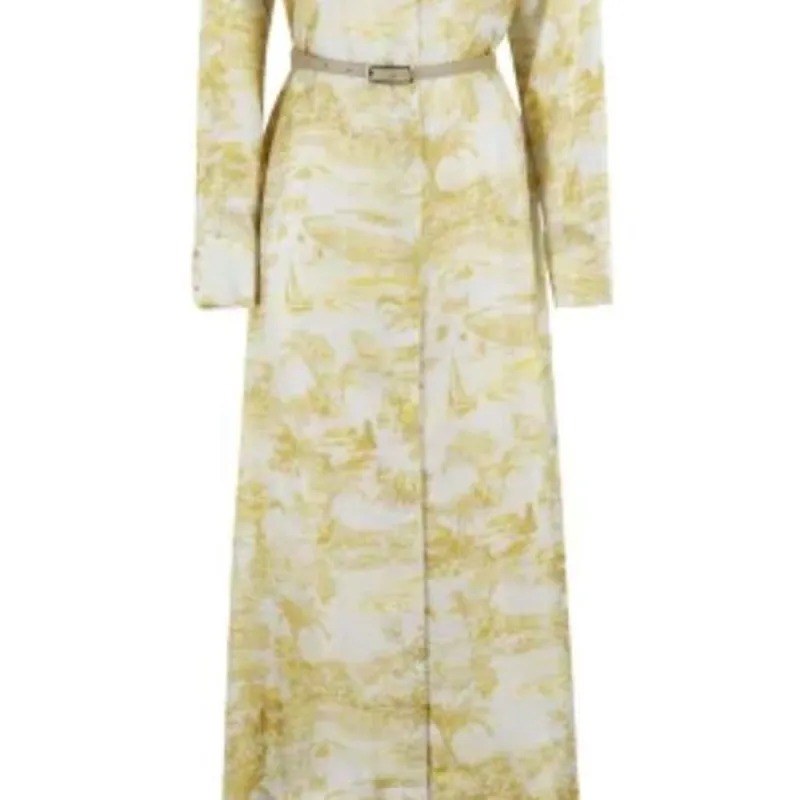 MaxMara Studio Svelto All Over Patterned Belted Dress-3
