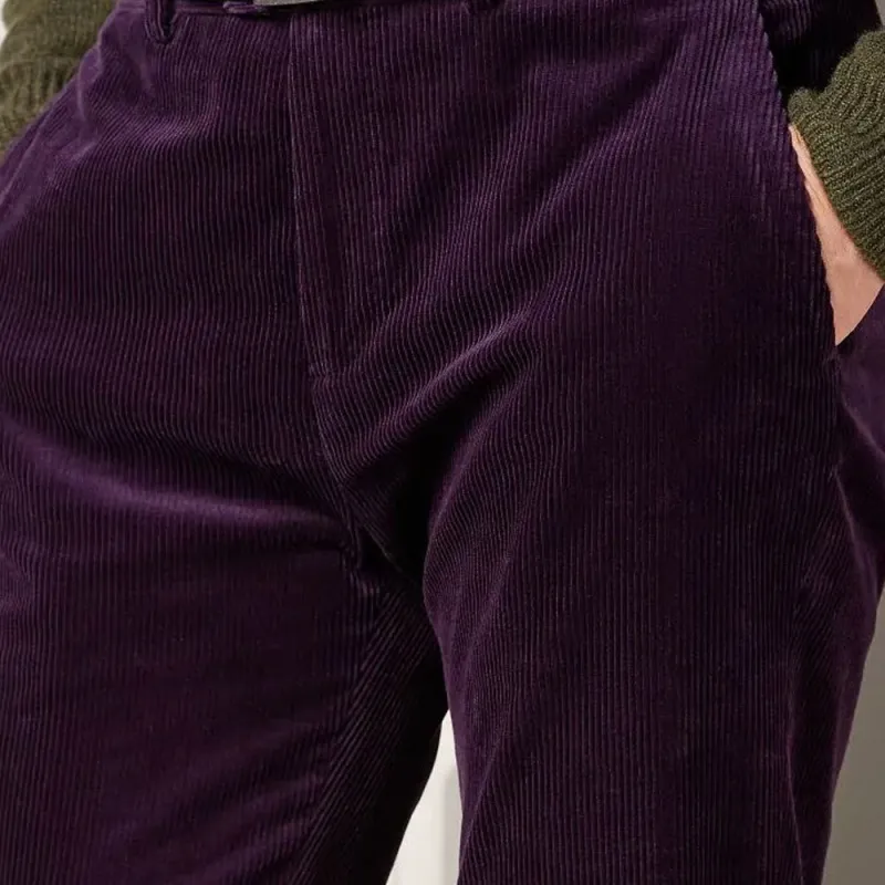 Polo Ralph Lauren Slim Fit Corduroy Trouser Casual Pants Men's Purple-4