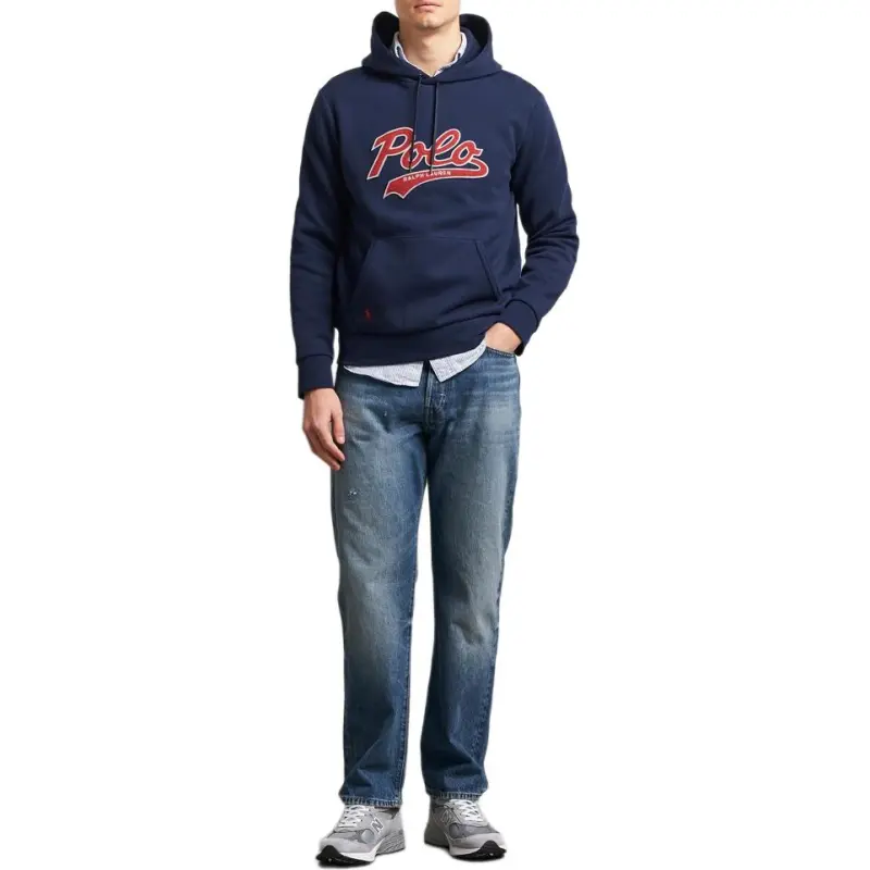 Polo Ralph Lauren Double Knit Novelty Polo Swoosh Hoodie-1