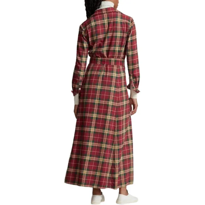 Polo Ralph Lauren Long-Sleeved Dresses Women's Red-2