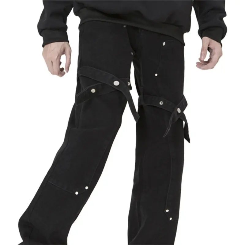 PAINT STAIN Jeans Unisex Black-2