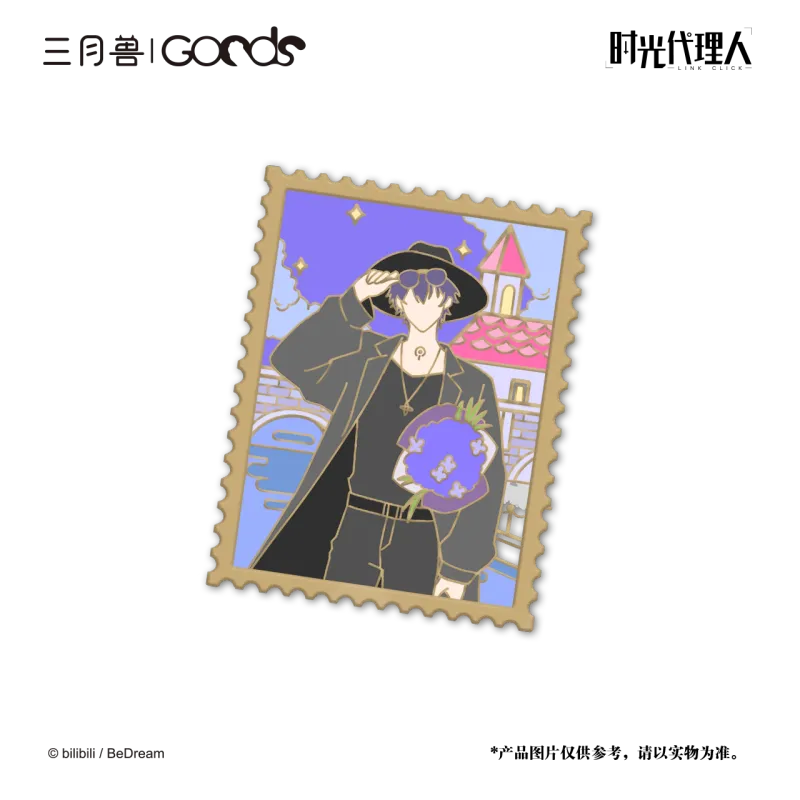 March·Monster x Time Agents Cheng Xiaoshi, Lu Guang, Xia Fei, Liu Xiao Yingdu Letter Character Metal Badges-4