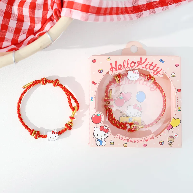 Sanrio x Hello Kitty Beaded Bracelet, Exquisite Chinese Style, Cute And Sweet Design Lanyards-1