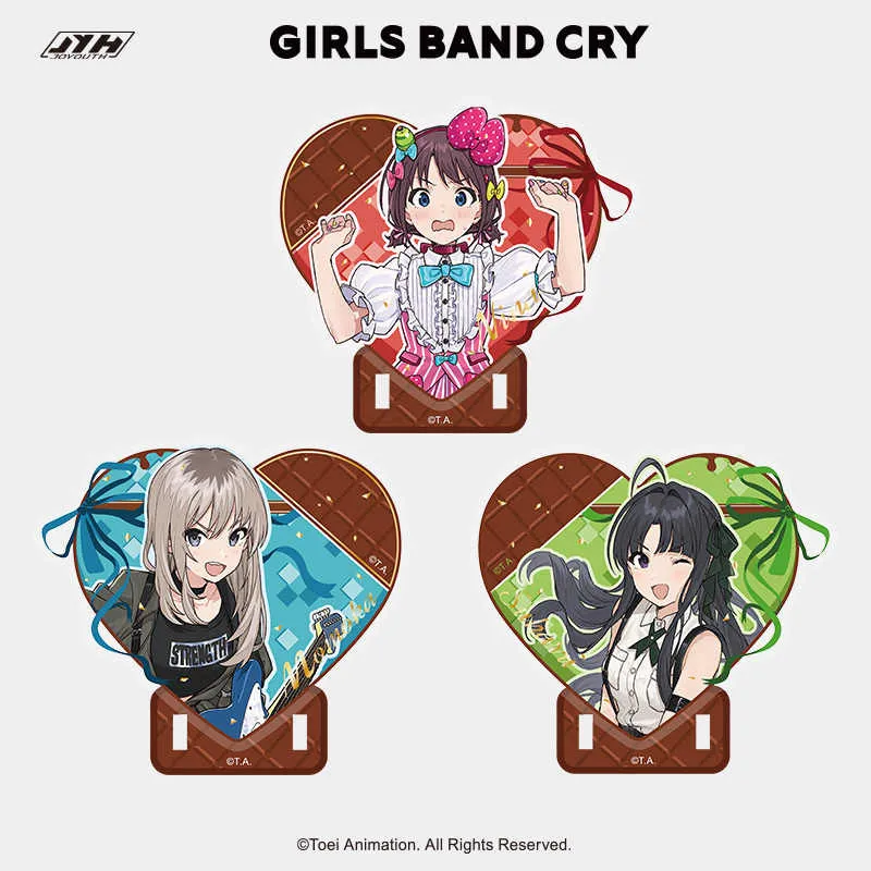 JOYOUTH Kawai Ruka, River Cilantro, Anhe Star The Scream Of The Girlish Band Acrylic Stands-2