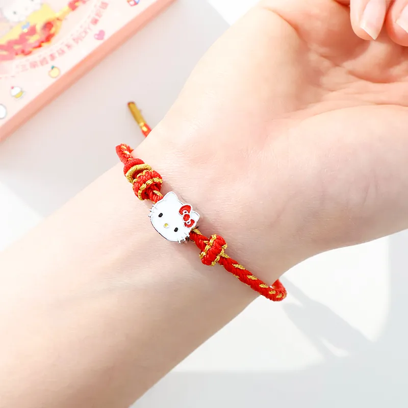 Sanrio x Hello Kitty Beaded Bracelet, Exquisite Chinese Style, Cute And Sweet Design Lanyards-3