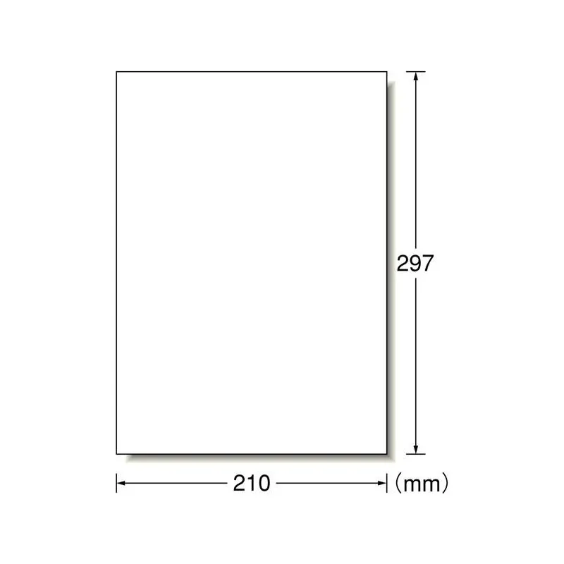 A ONE Label Sticker, Compatible With Printer, Strong Adhesive A4 Single Sided 100 Pc Notebook/Post it Notes-0