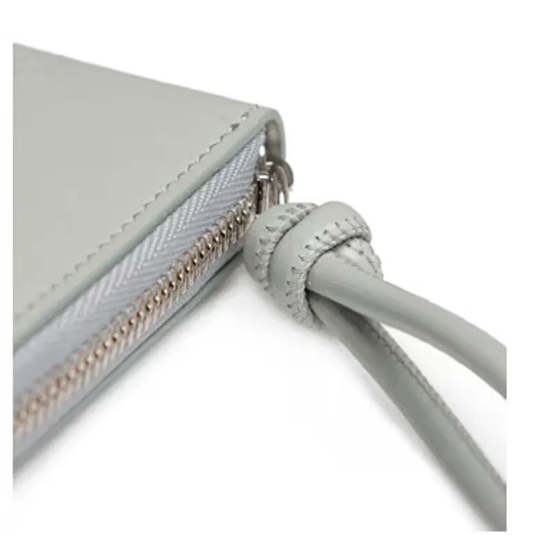 JIL SANDER Calfskin Wallet Medium Size Women's Light Gray-3