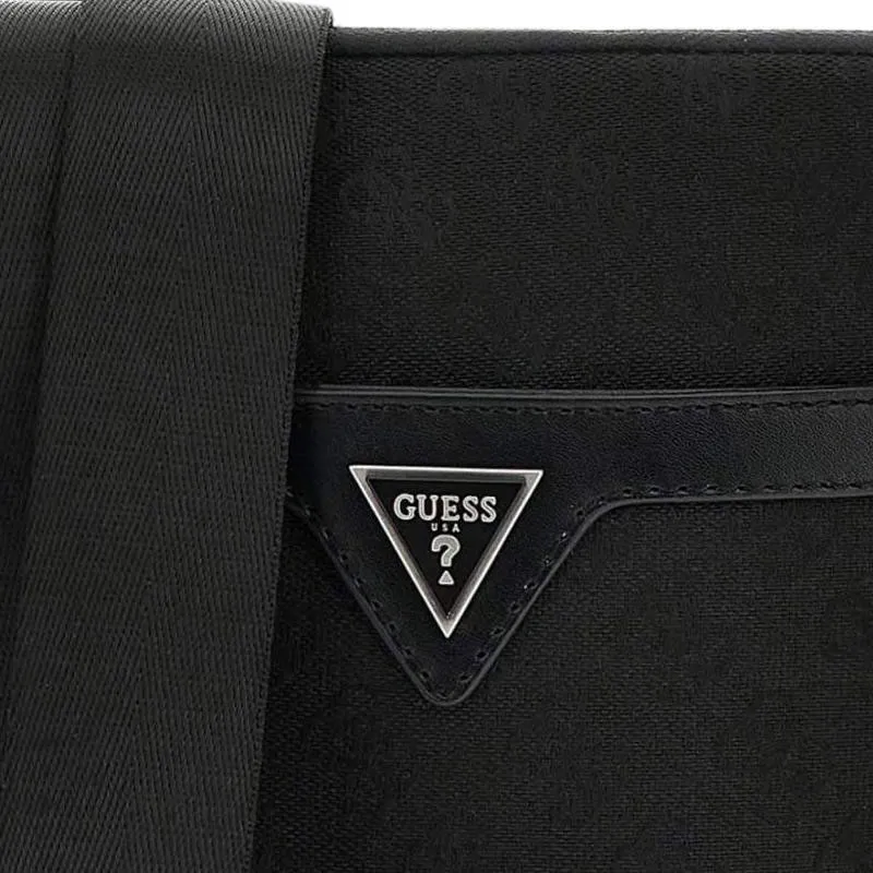 GUESS Canvas One Shoulder Canvas Bag Crossbody Bags Regular Men's Black-2