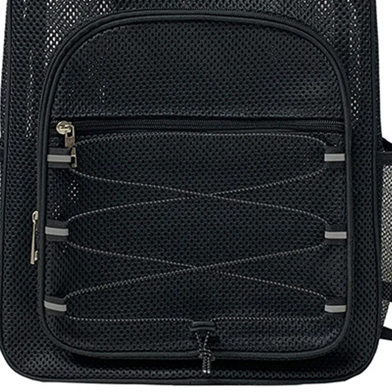 G FAVOR Mesh Fabric Backpack Regular Unisex Multicolor-2