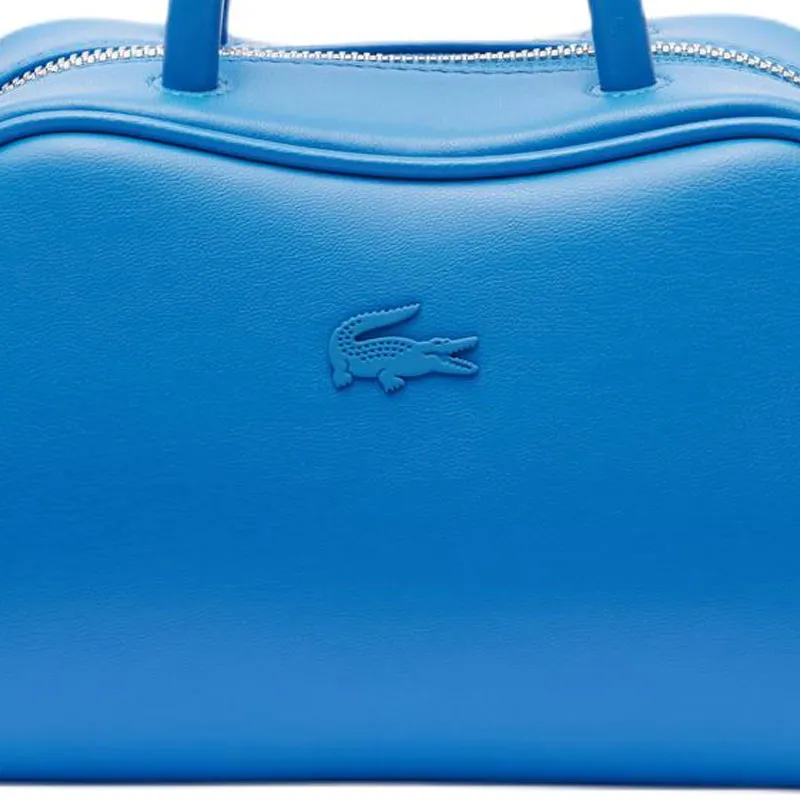 LACOSTE PU Shoulder Bag, Crossbody Bag, Handbag Trumpets Women's Blue-3