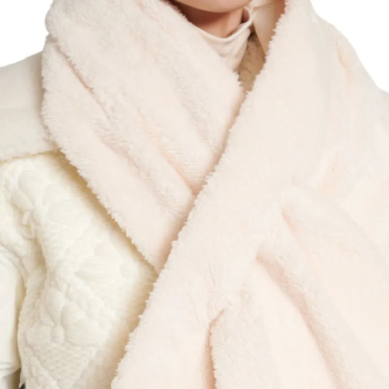 Moncler 100% Polyester Knit Scarves Women's White-2