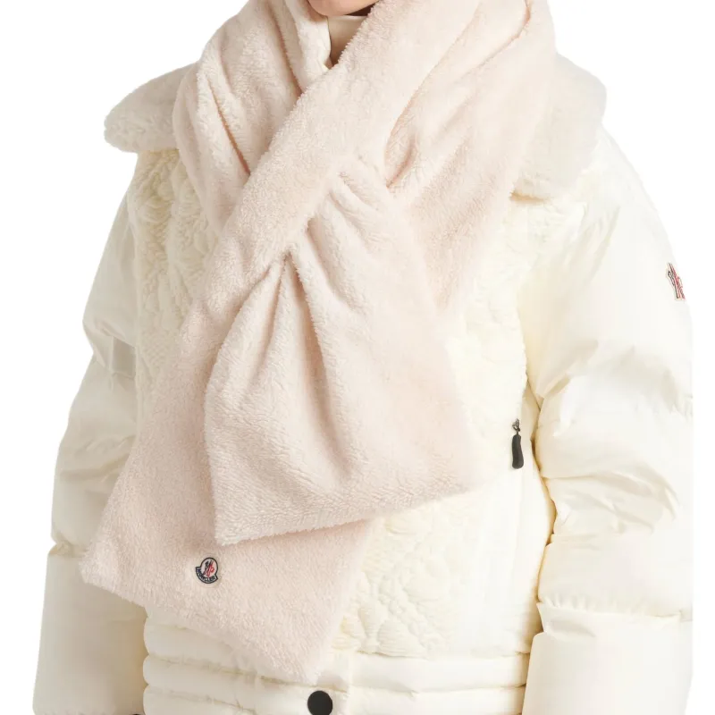 Moncler 100% Polyester Knit Scarves Women's White-1