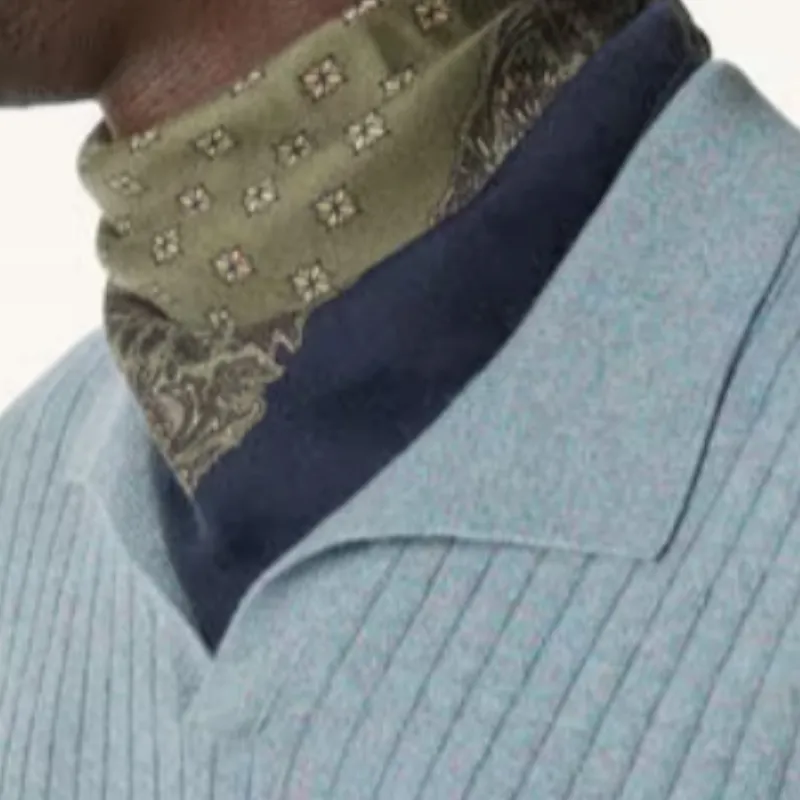 Loro Piana 100% Wool Silk Scarves Men's Multicolor-8