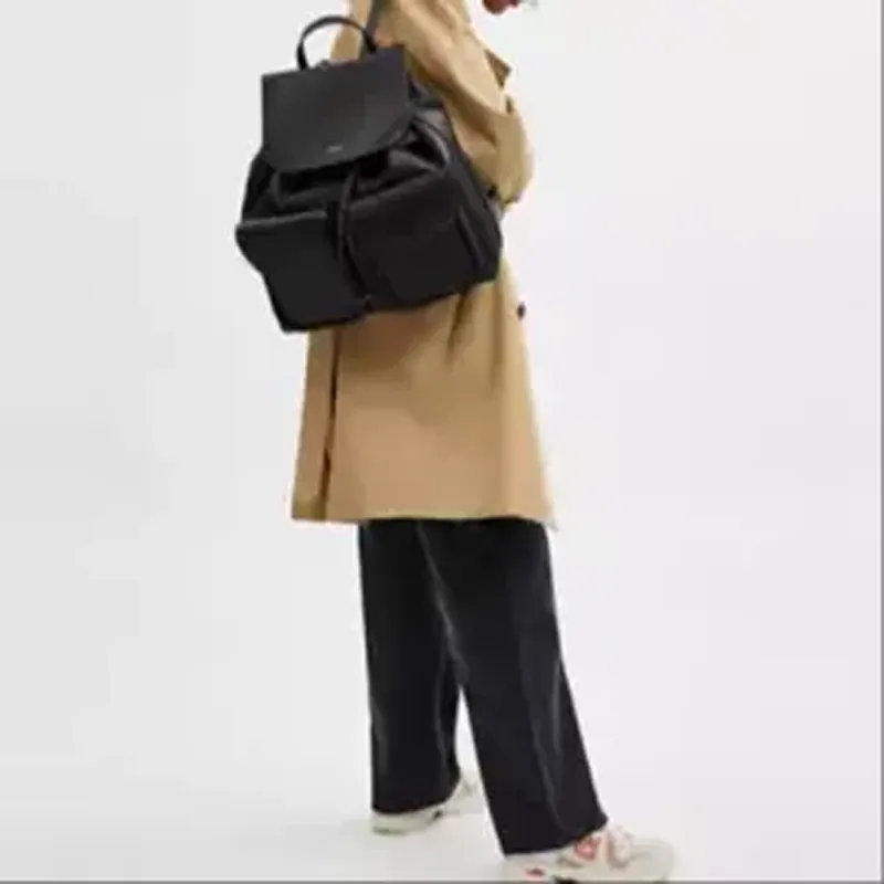 COACH Crosby Cow Leather Backpack Tubas Women's Black-6
