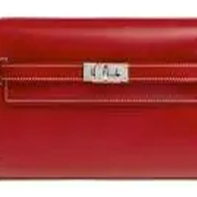 HERMES Kelly To Go Box Calfskin Shoulder Bag Regular Women's Spicy Pepper Red-3
