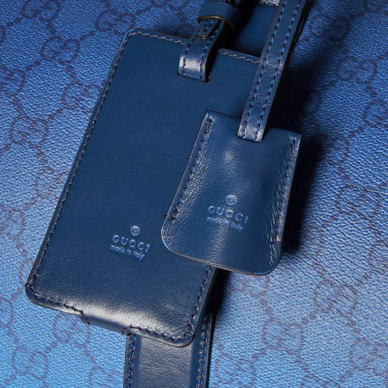 GUCCI GG Monogram Coated Fabric Handbag, Shoulder Bag, Crossbody Bag, Travel Bag Men's Blue-5