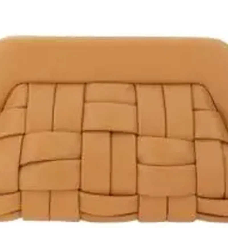 THEMOIRE Polyester Clutch Women's Brown-4