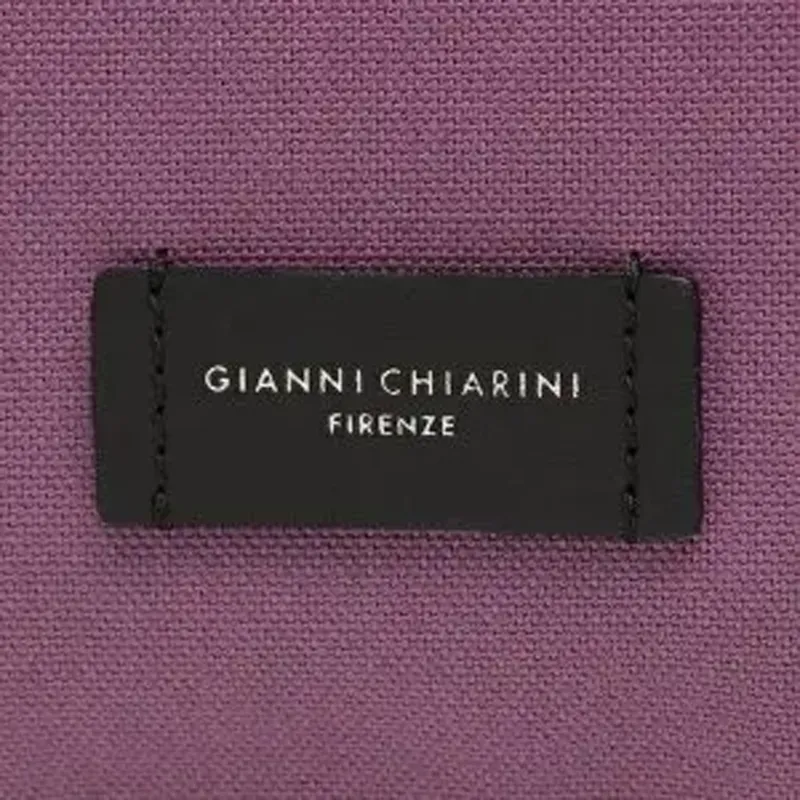 GIANNI CHIARINI Cotton Shoulder Bag Women's Argyle Purple-5