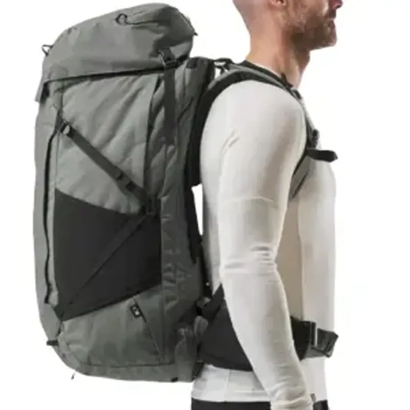 DECATHLON Mountaineering Bag Outdoor Bag Polyester 70+6L Khaki Green Men's-4