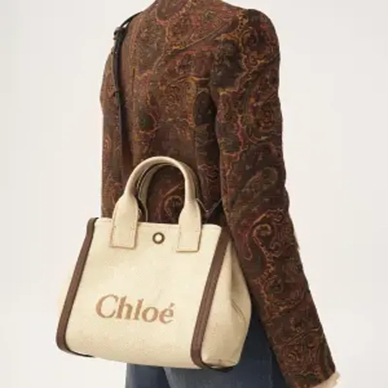 Chloe Cotton Shoulder Bag, Crossbody Bag, Handbag Trumpets Women's Hot Sand-5