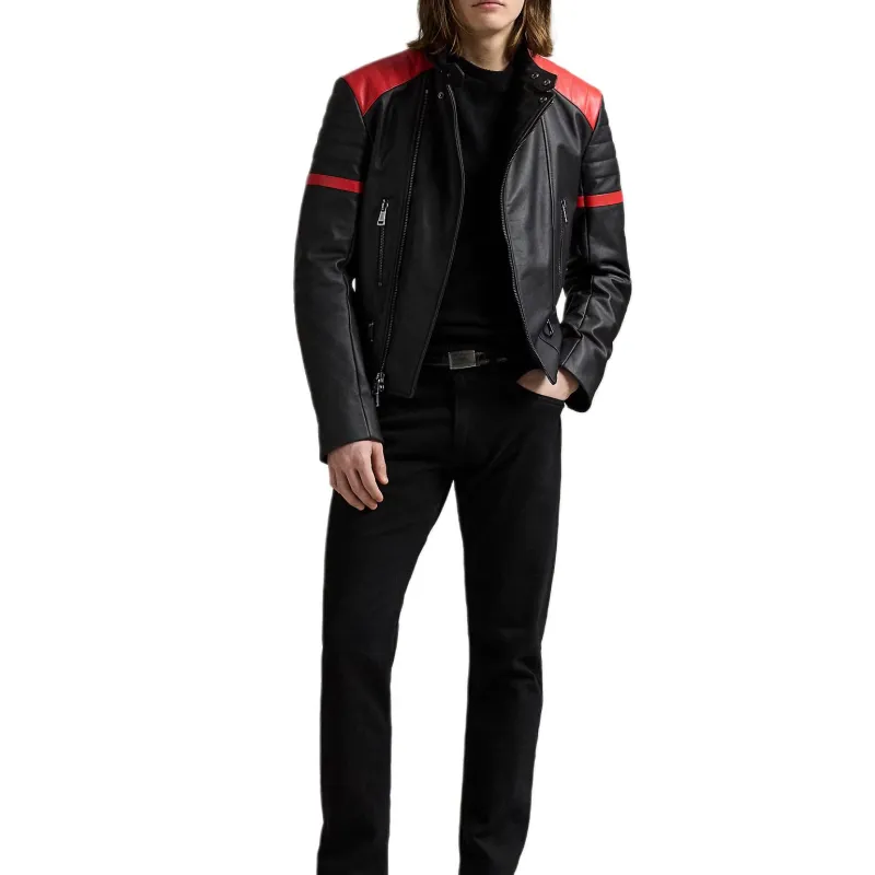 Polo Ralph Lauren Leather Jacket Men's Bolo Black-1