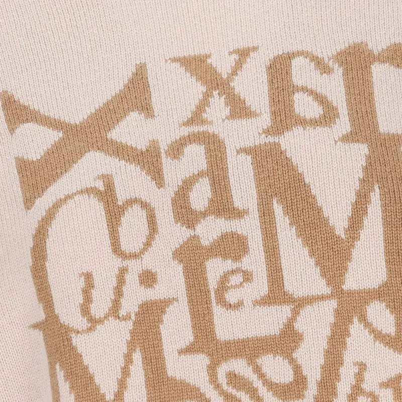 'S MAX MARA Logo Intarsia Crewneck Top-5