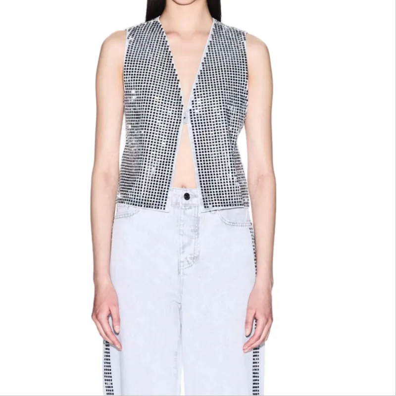 ARMANI EXCHANGEAE SS25 Vest Women's Gray-1