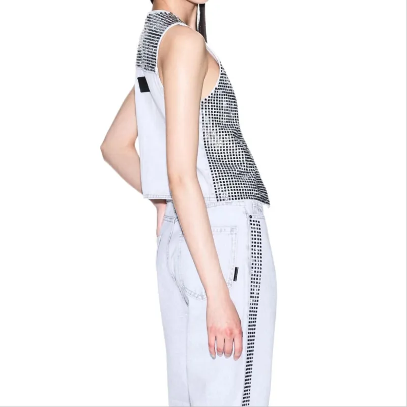 ARMANI EXCHANGEAE SS25 Vest Women's Gray-3