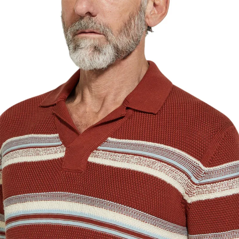 Zegna Polo Shirt Men's Brick Red-4